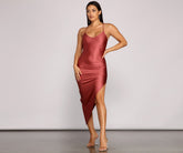 Sleek Style Sleeveless Asymmetrical Dress Ins Street